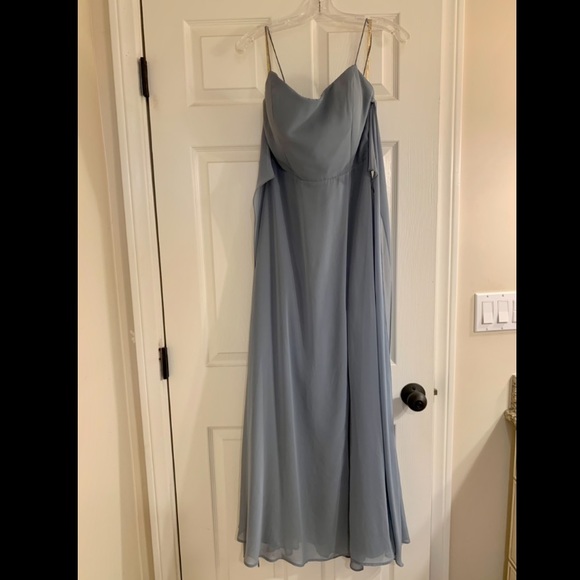 Jenny Yoo Kiara Dress in Mayan Blue - Picture 6 of 9